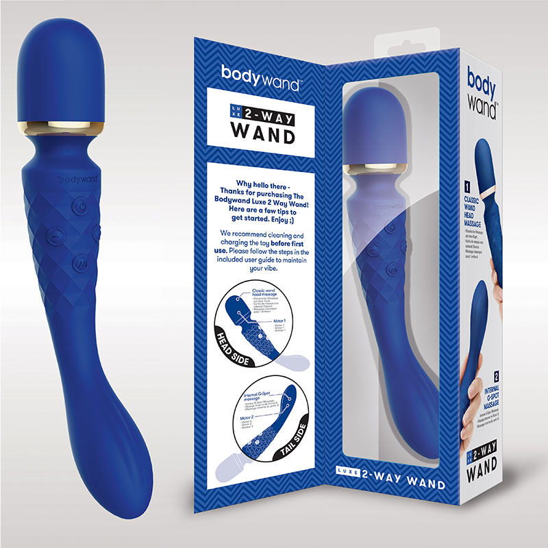 Bodywand Luxe 2-Way Wand - Blue